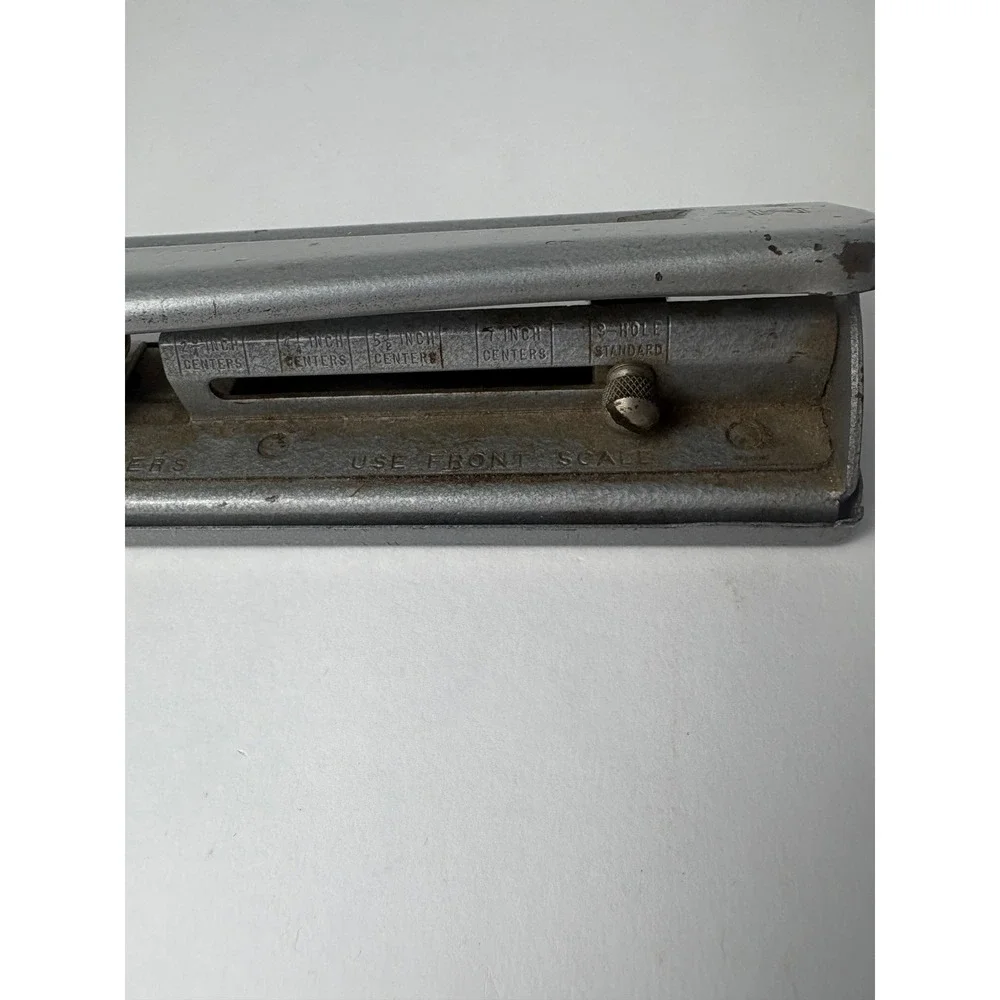 Vintage Mutual Adjustable Paper‎ Punch No. 20 USA Metal